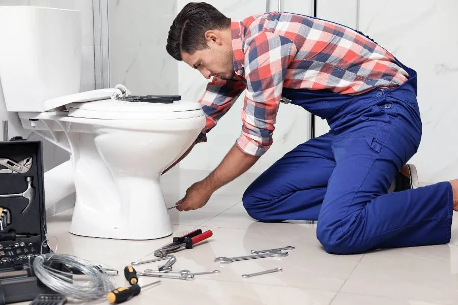 male plumber fixing a sink pipe from Houston Plumbing Repair in Houston, TX - Faucet Repair