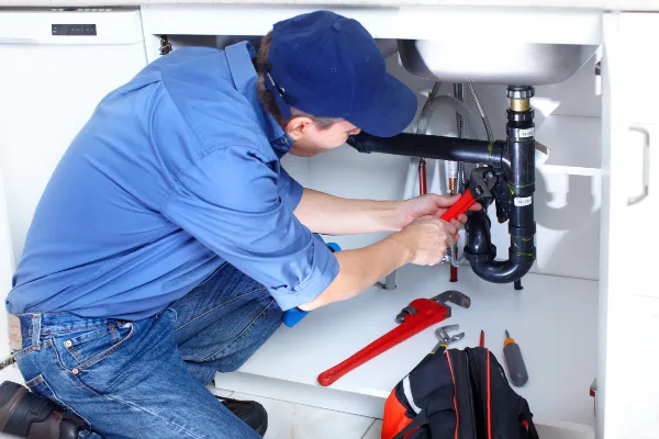 a male plumber fixing a toilet from Houston Plumbing Repair in Houston, TX - Plumber 